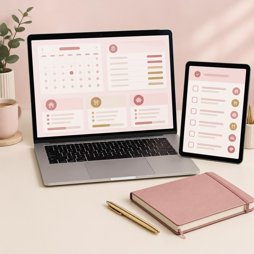 Payday Bundle product illustration on a laptop and tablet